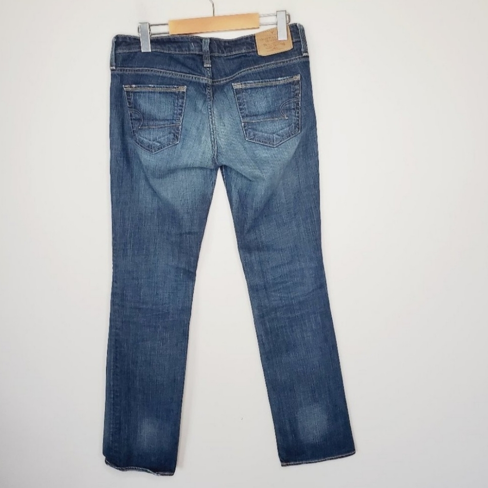🟣American Eagle Jeans Women’s Straight 77 Size 6 - Picture 2 of 9